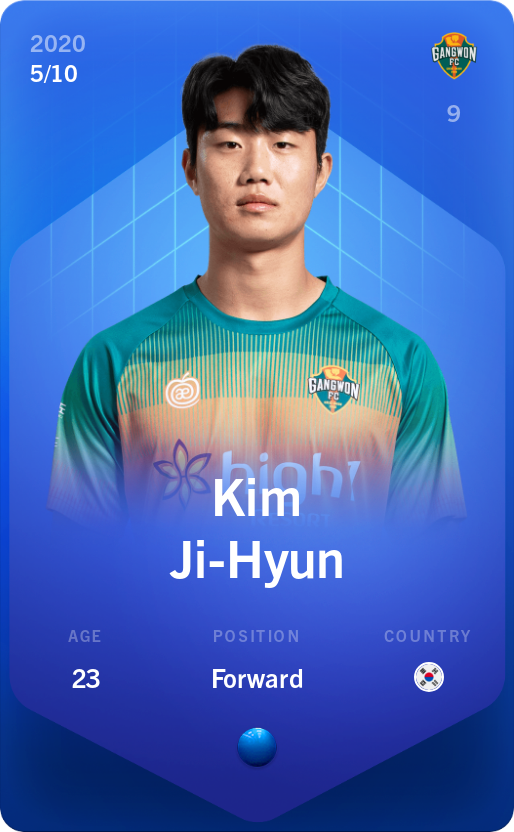 Sorare - Sorare Official - Kim Ji-Hyun 2020-21 • Super Rare 5/10 - NFT # 97731332648228205214901728615098741865081666065141695889361730532016456429513