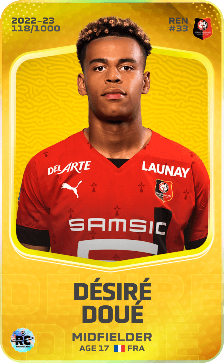 Désiré Doué 2022-23 • Limited 118/1000
