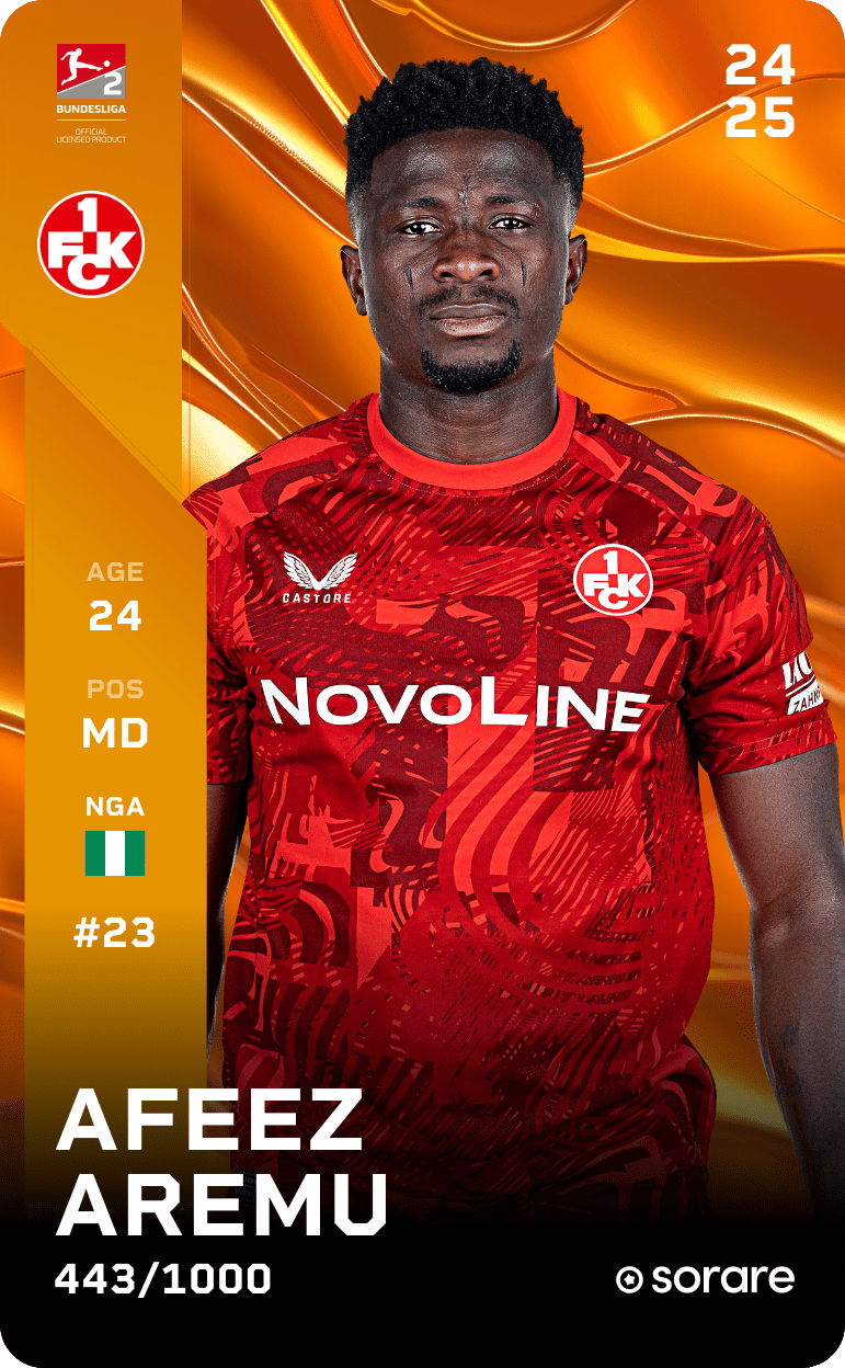 Afeez Aremu 2024-25 • Limited 443/1000