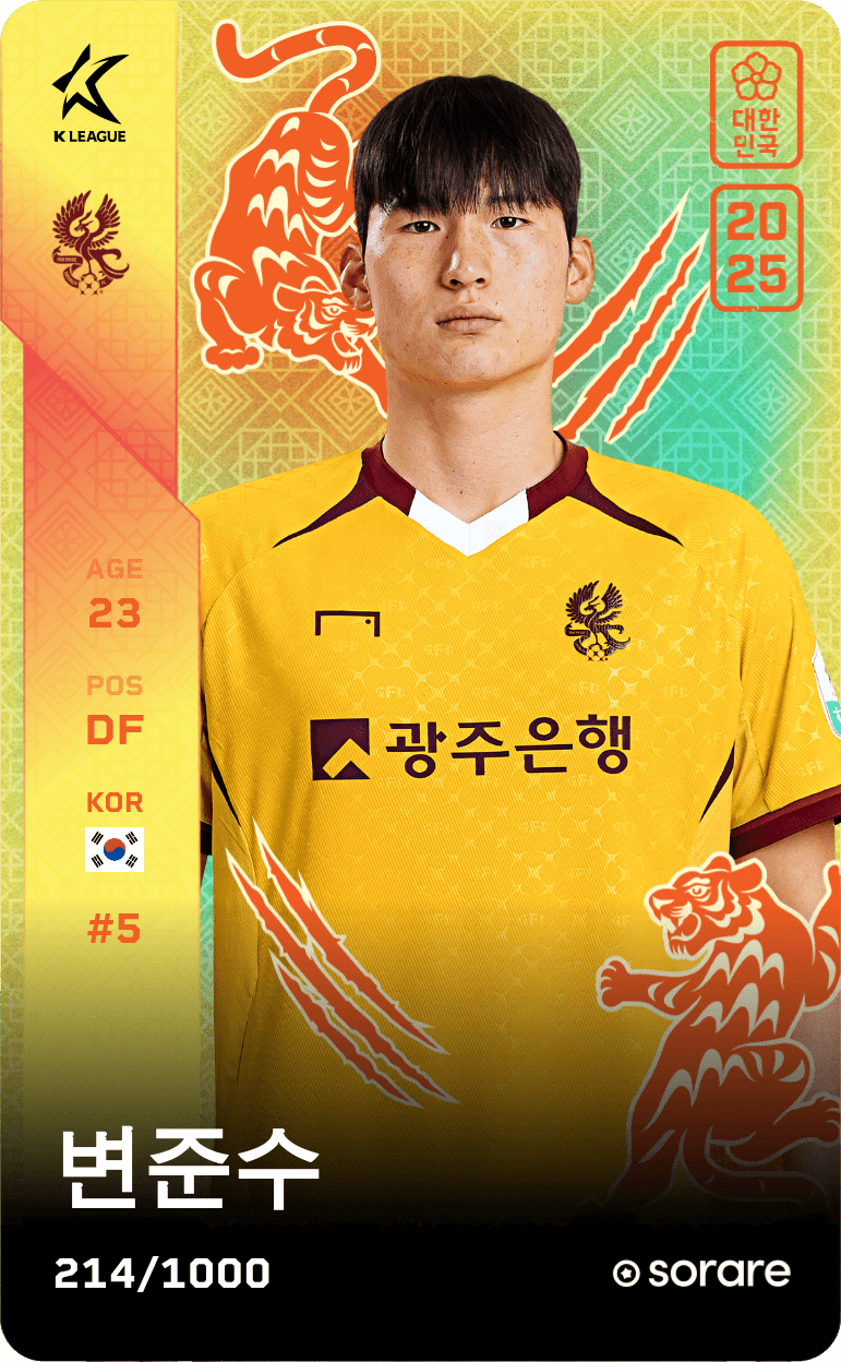 Byeon Jun-Soo 2025-26 • Limited 214/1000