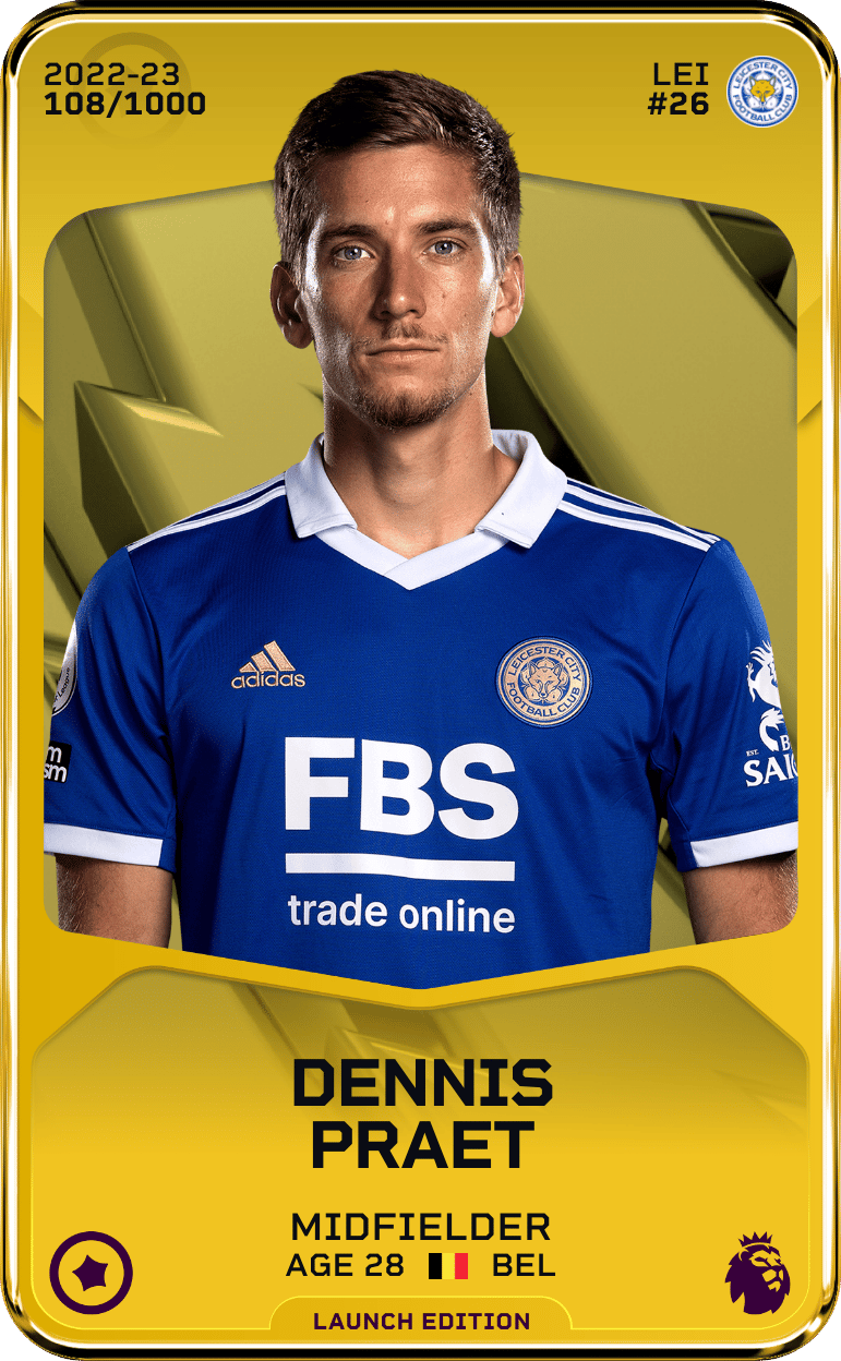 Dennis Praet 2022-23 • Limited 108/1000