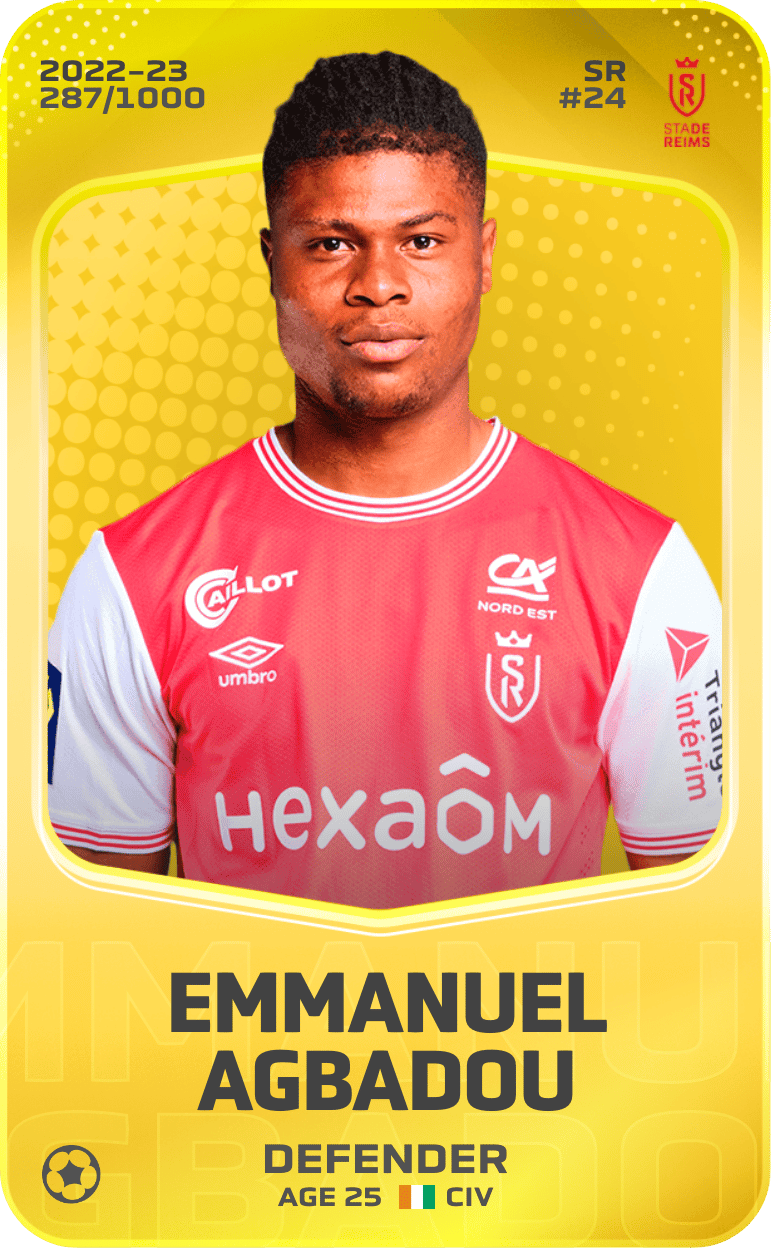 Emmanuel Agbadou 2022-23 • Limited 287/1000