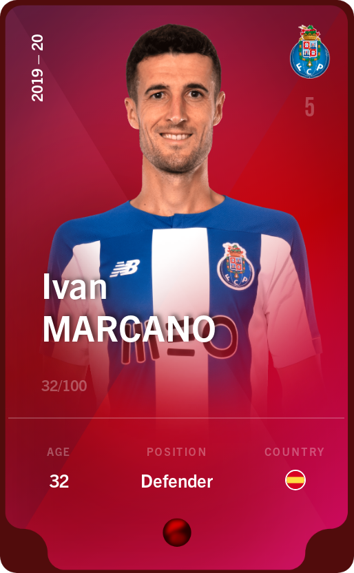 Sorare - Sorare Official - Ivan Marcano 2019-20 • Rare 32/100 - NFT # 24133782644609887461092132189494834759622578479941211350210962881526628679465