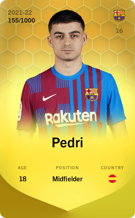 Pedri 2021-22 • Limited 155/1000
