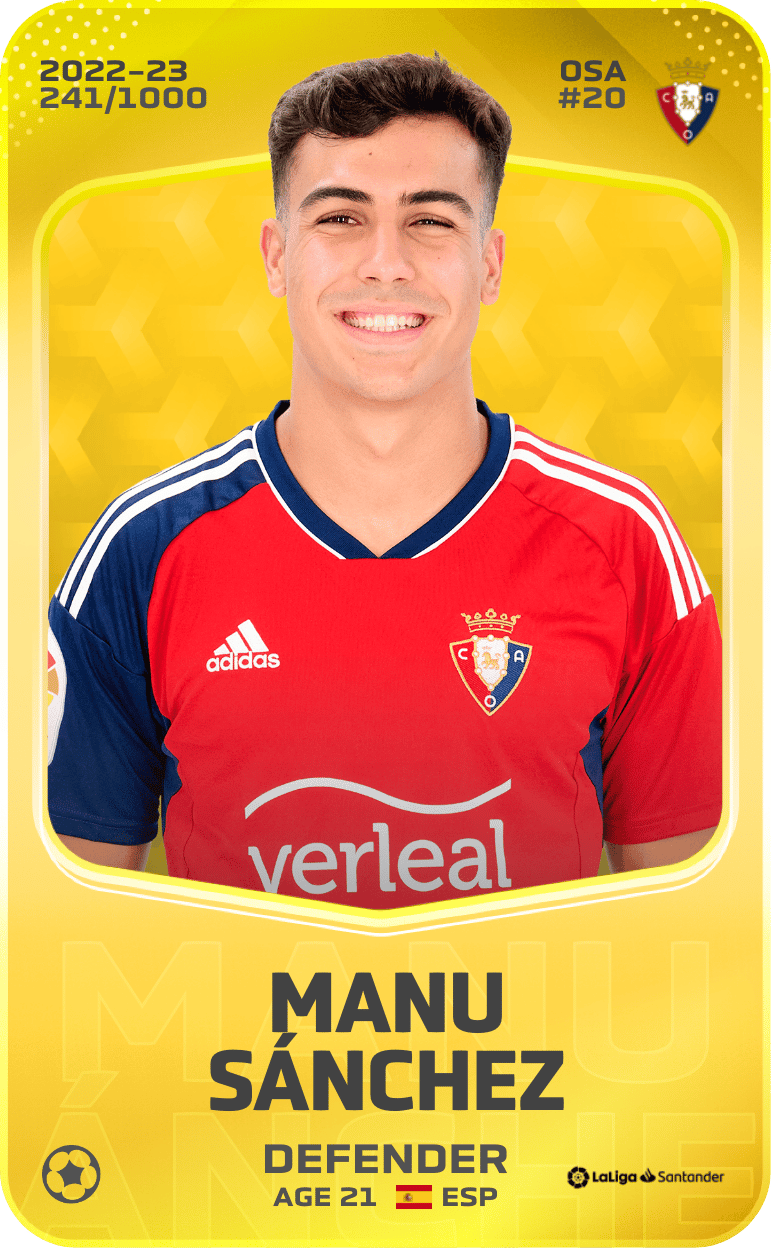 Manu Sánchez 2022-23 • Limited 241/1000
