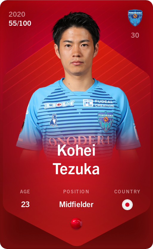 Sorare - Sorare Official - Kohei Tezuka 2020-21 • Rare 55/100 - NFT # 66382342720176750722157126402611148020569891530177811063935937622010159730599