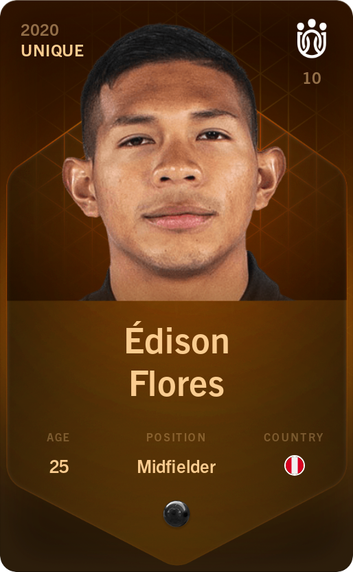 Sorare - Sorare Official - Édison Flores 2020-21 • Unique - NFT # 4720505288362701316099331392812884061196882463238293318725061296825376109247