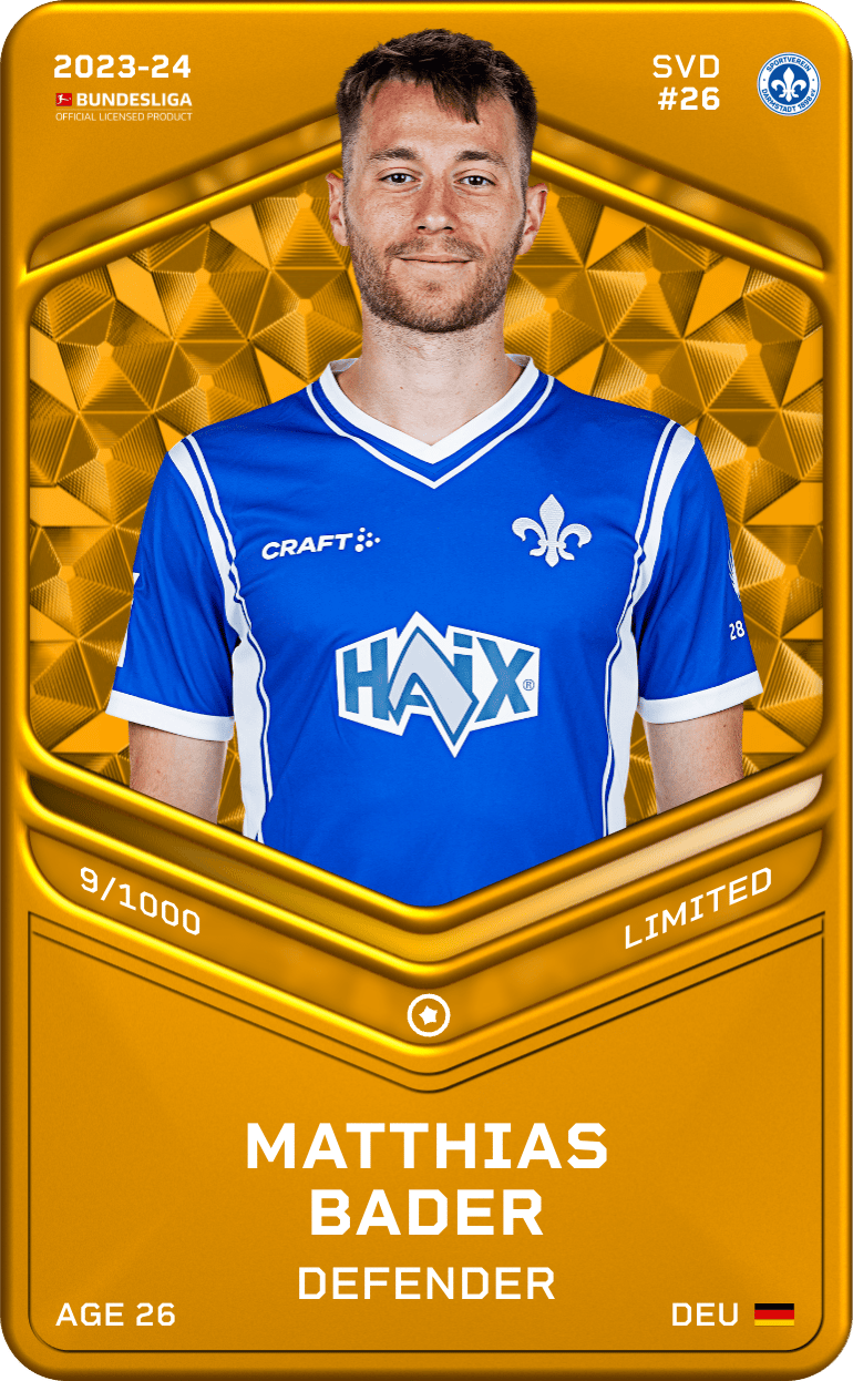 Matthias Bader 2023-24 • Limited 9/1000