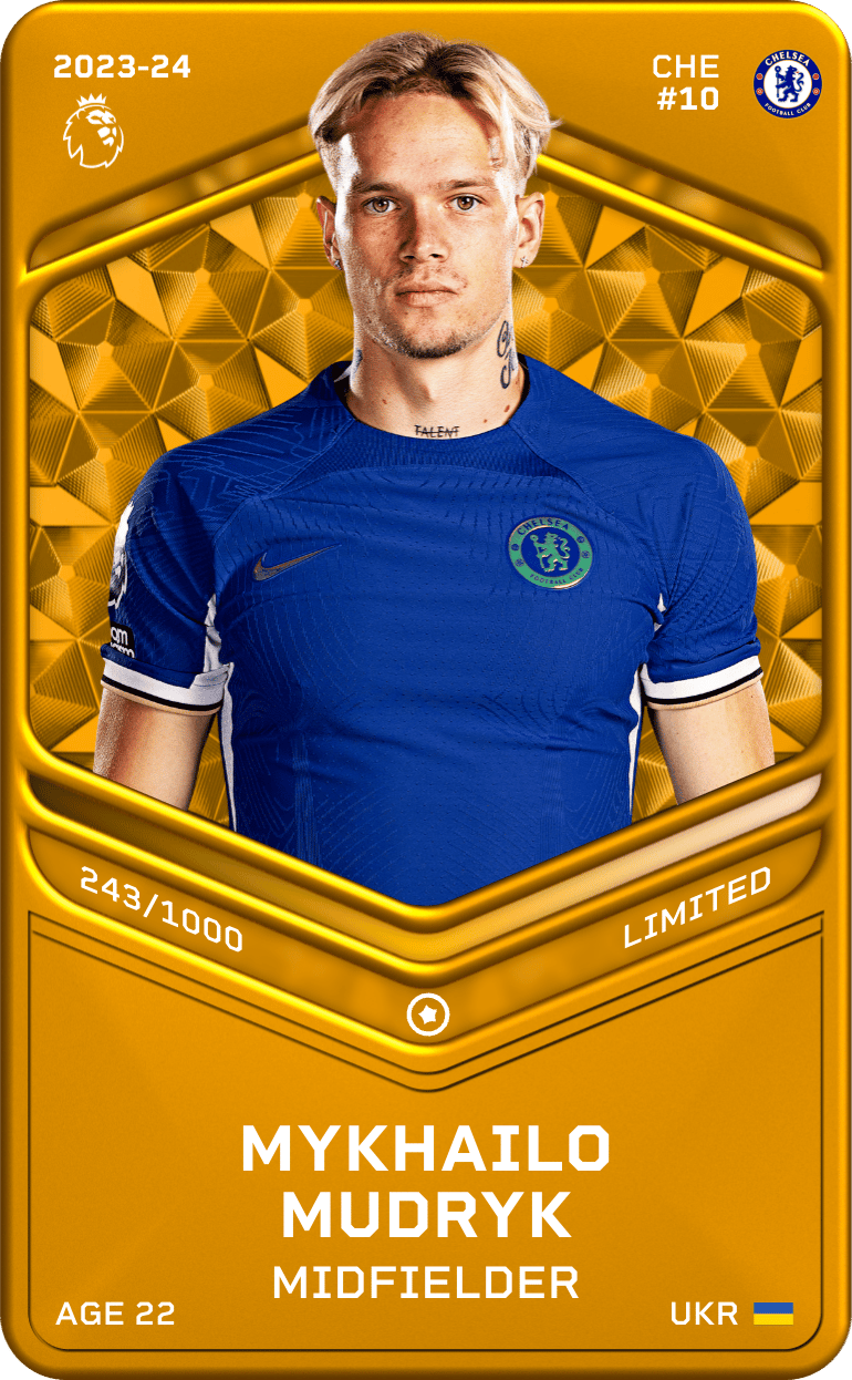 Mykhailo Mudryk 2023-24 • Limited 243/1000
