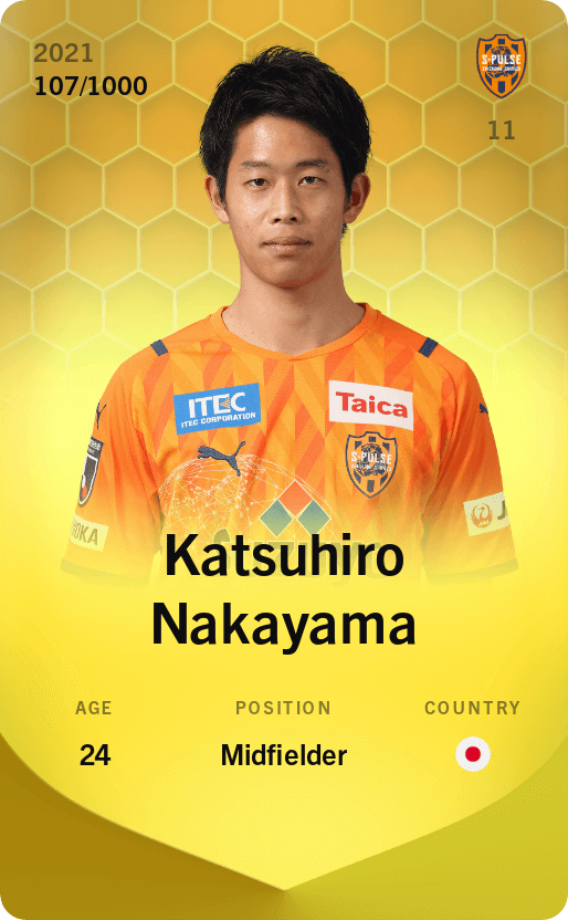 Katsuhiro Nakayama 2021-22 • Limited 107/1000