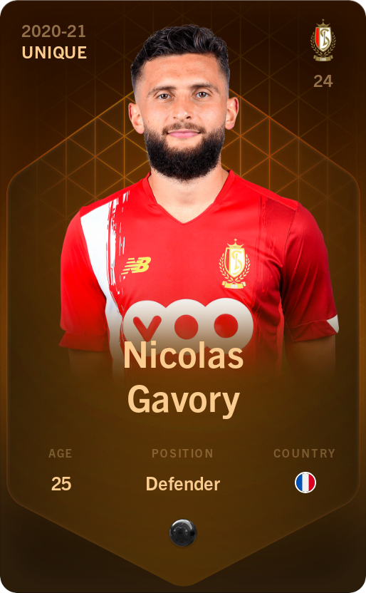 Sorare - Sorare Official - Nicolas Gavory 2020-21 • Unique - NFT # 110664201917251207488101597709288634168012452621777222651424689999631435029240