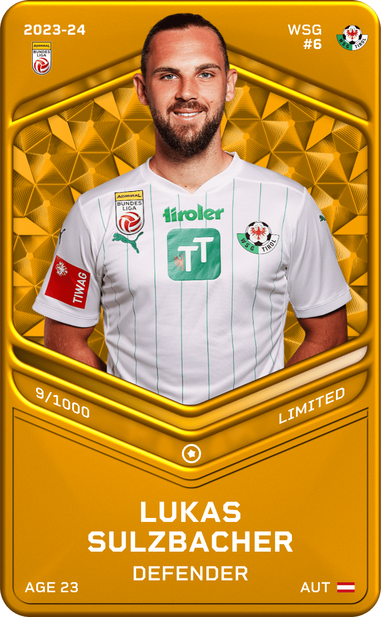 Lukas Sulzbacher 2023-24 • Limited 9/1000