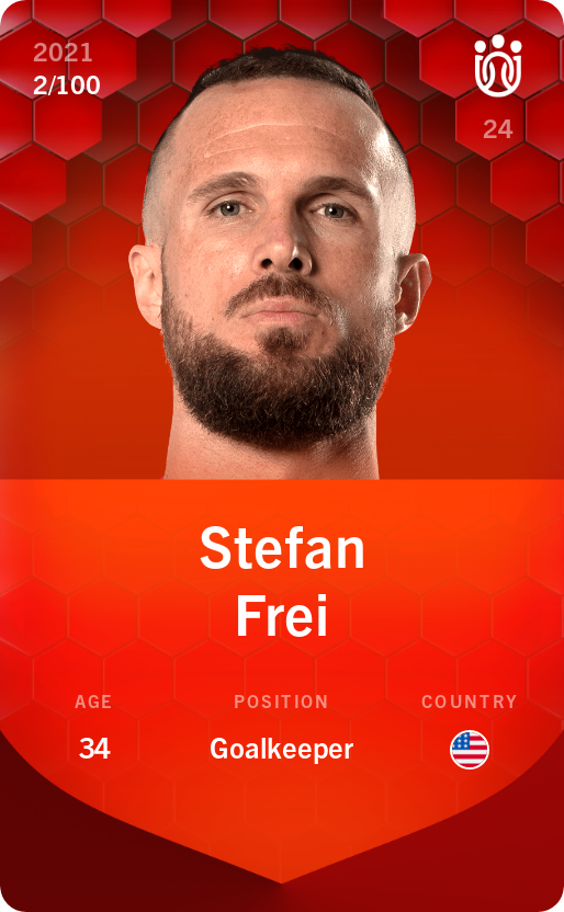 Sorare - Sorare Official - Stefan Frei 2021-22 • Rare 2/100 - NFT # 101497785447361427770470973009144573203371044451326999901472055285324523797482