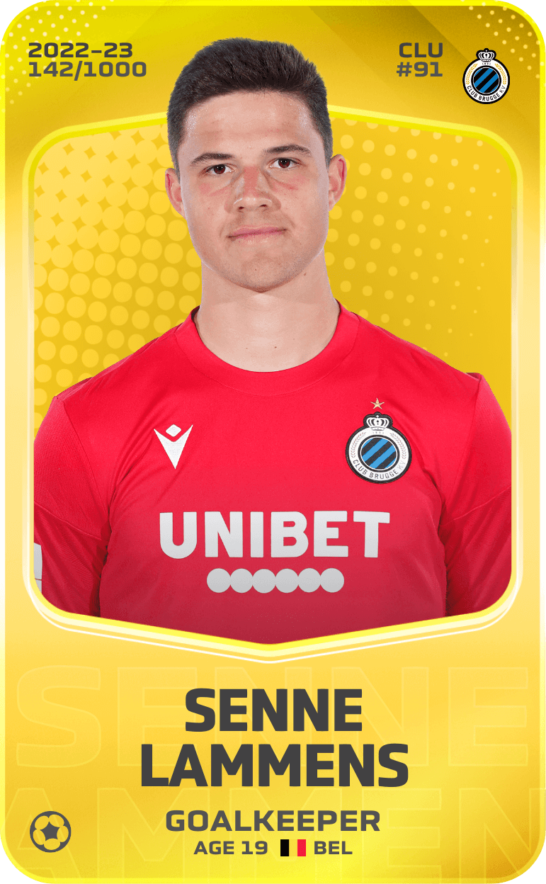 Senne Lammens 2022-23 • Limited 142/1000