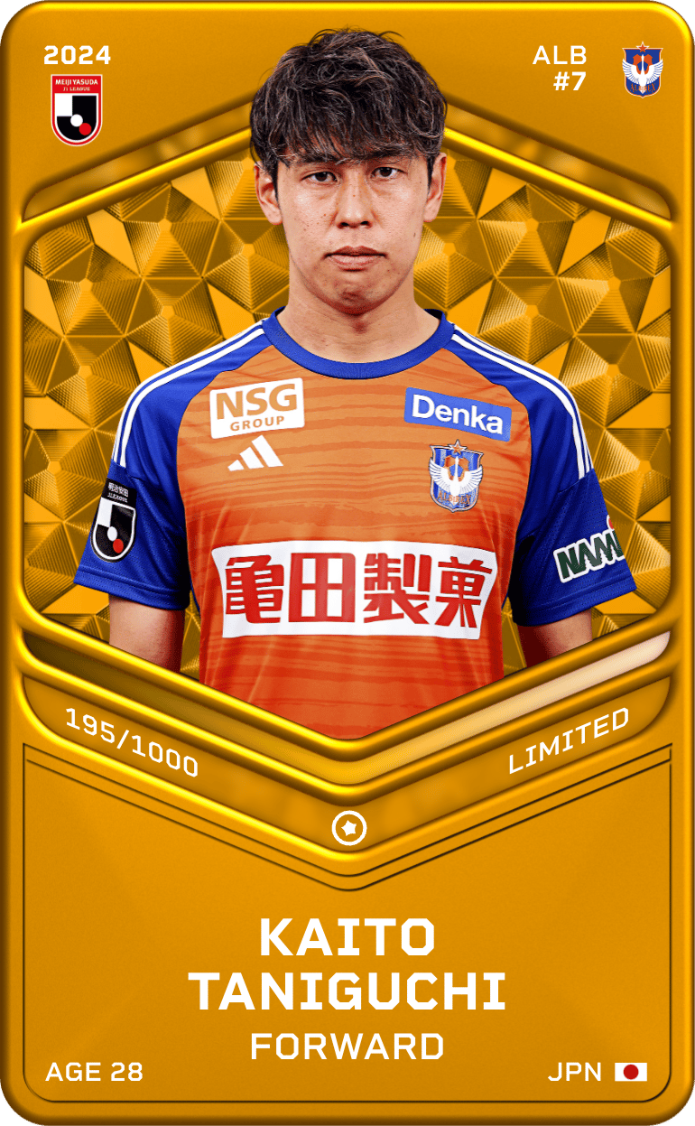 Kaito Taniguchi 2024-25 • Limited 195/1000