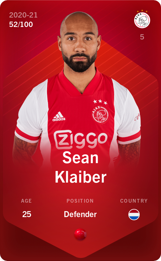 Sorare - Sorare Official - Sean Klaiber 2020-21 • Rare 52/100 - NFT # 76820322372021368050110149194276547252132569022452417736215888681984745974352