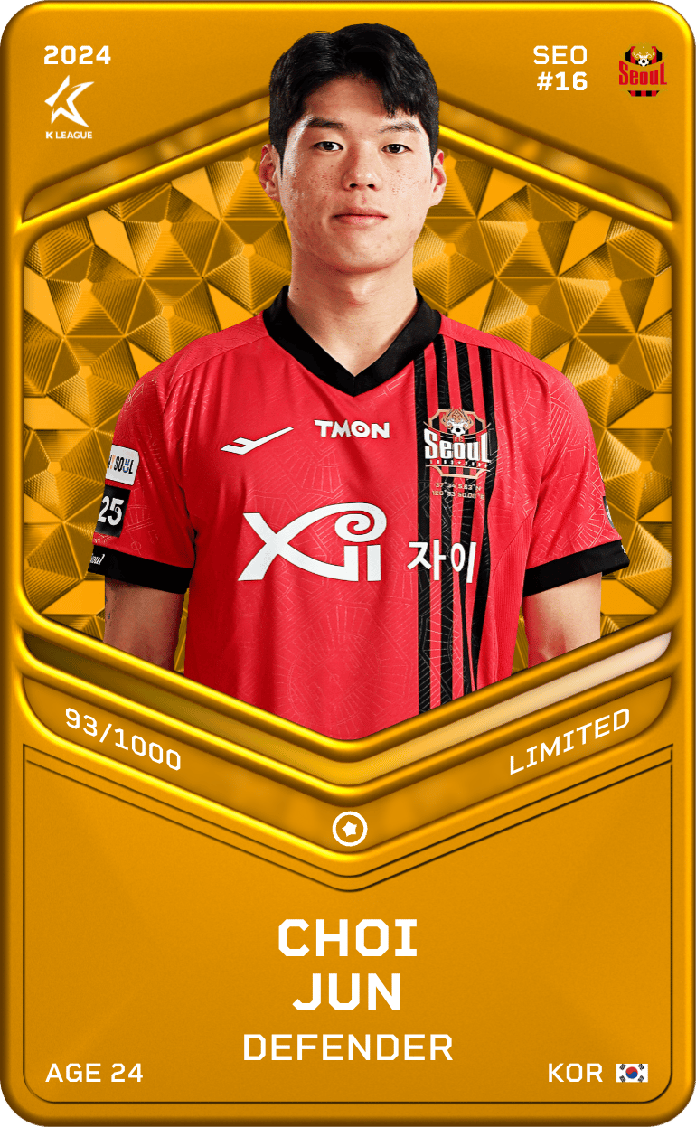 Choi Jun 2024-25 • Limited 93/1000