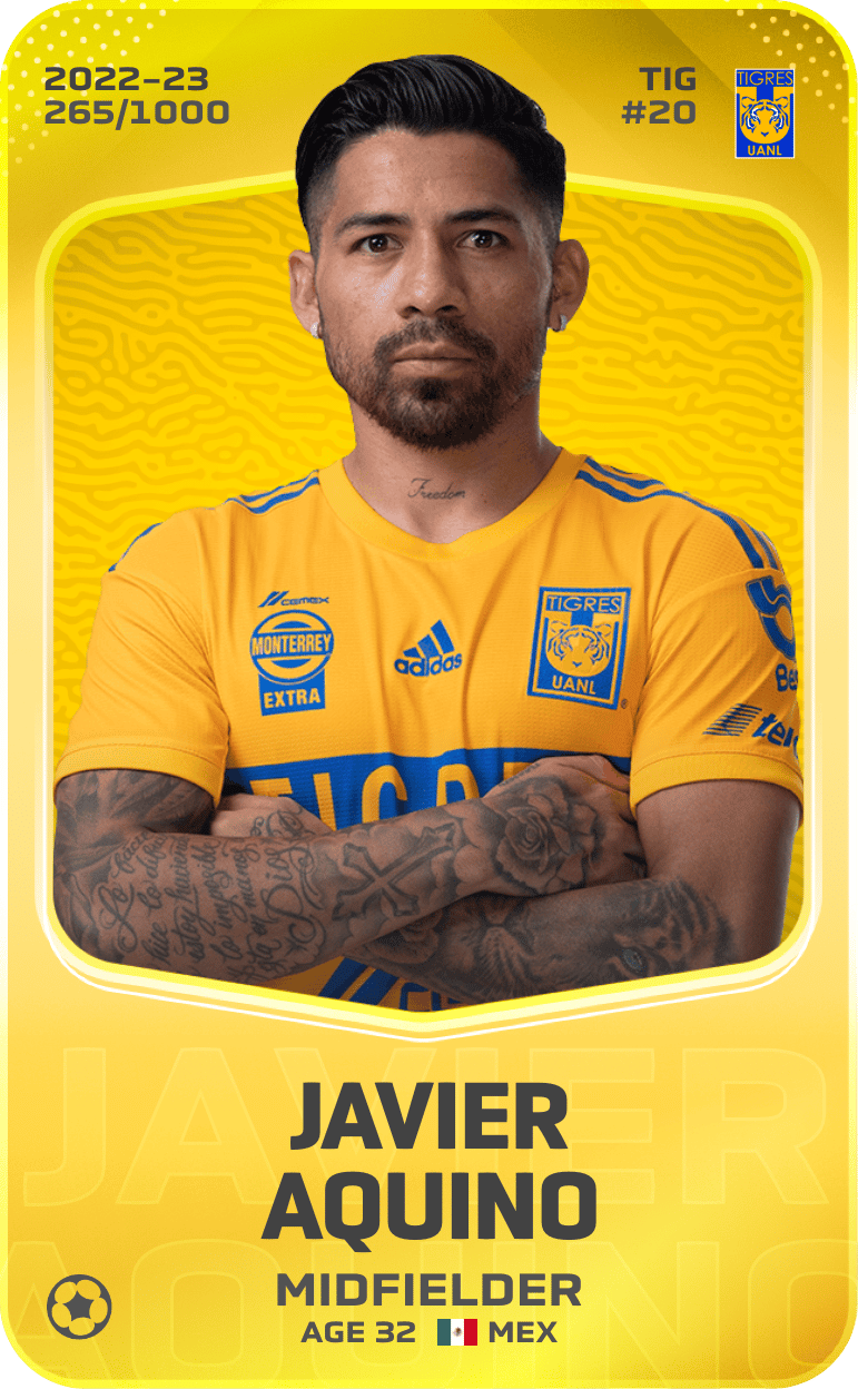 Javier Aquino 2022-23 • Limited 265/1000