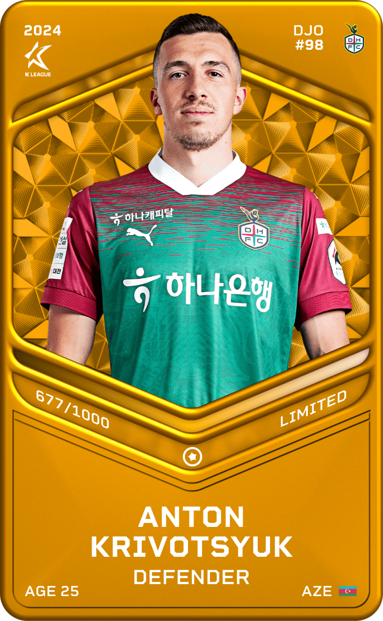 Anton Krivotsyuk 2024-25 • Limited 677/1000