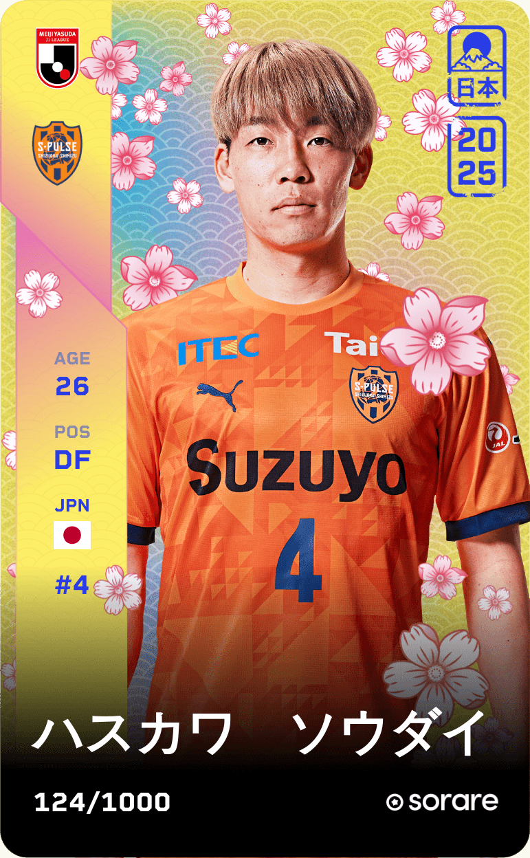 Sodai Hasukawa 2025-26 • Limited 124/1000