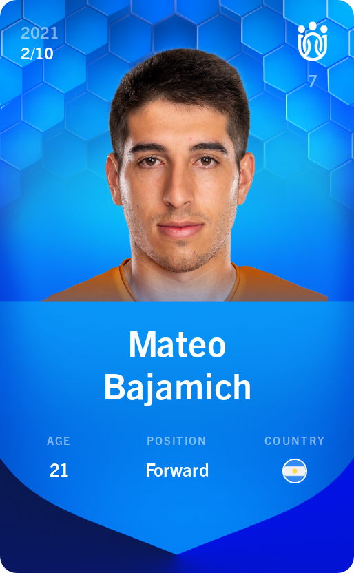 Sorare - Sorare Official - Mateo Bajamich 2021-22 • Super Rare 2/10 - NFT # 37640294676941278017308429755464623099054397329930677800485894834588484251445