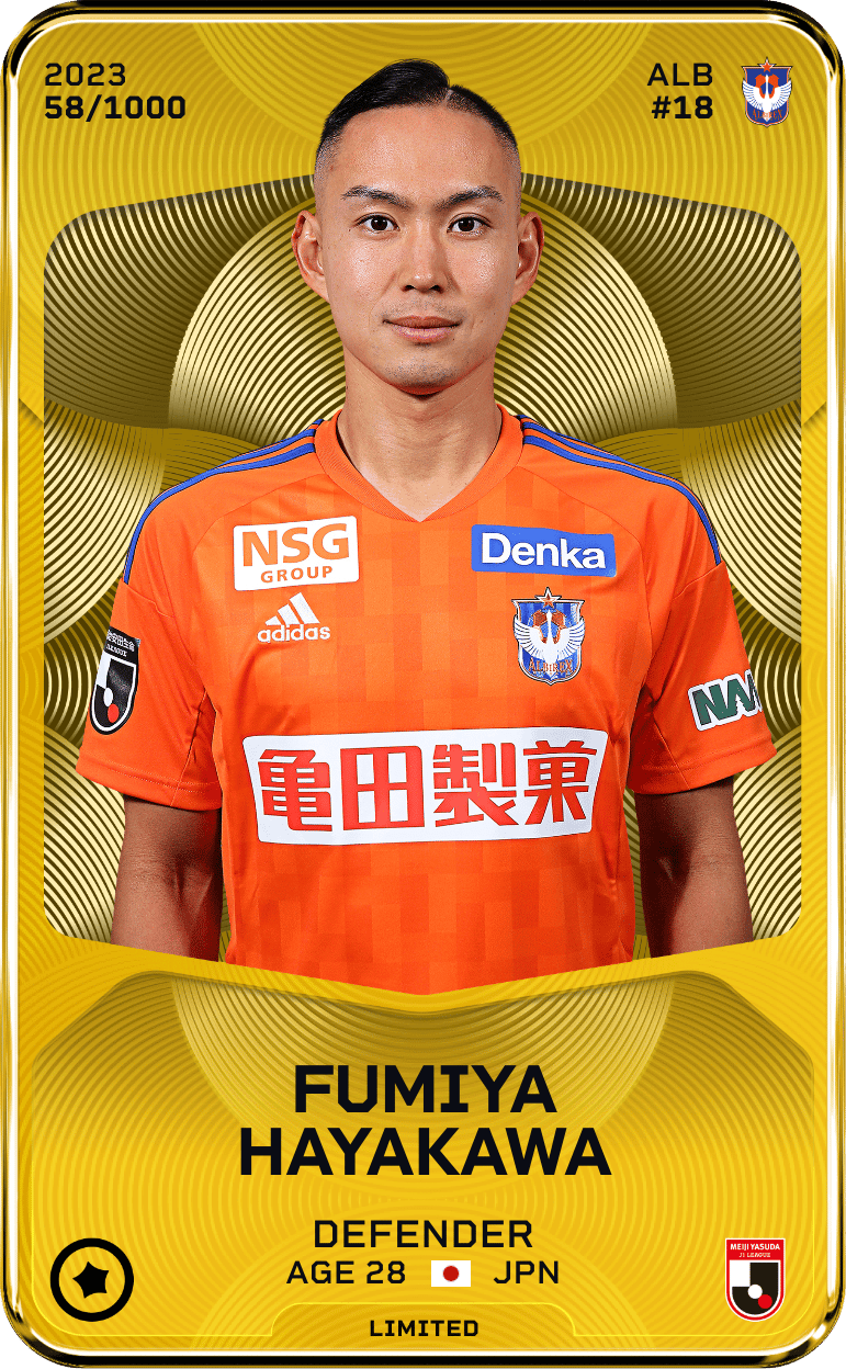 Fumiya Hayakawa 2023-24 • Limited 58/1000