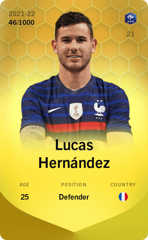 Lucas Hernández 2021-22 • Limited 46/1000