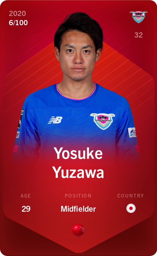 Sorare - Sorare Official - Yosuke Yuzawa 2020-21 • Rare 6/100 - NFT # 27191018176361208048097141555986366488641709611349667619985696052000174335952