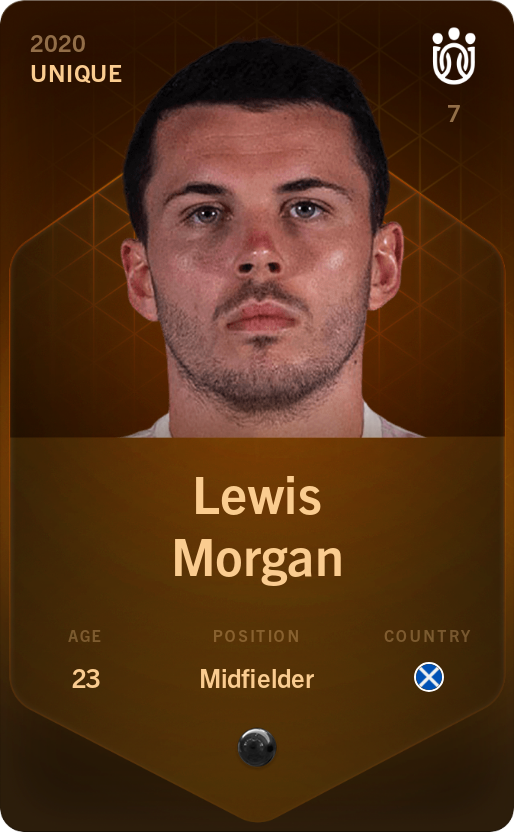 Sorare - Sorare Official - Lewis Morgan 2020-21 • Unique - NFT # 72460516688210570130058526618556977074295560148893606125005211107182685799670
