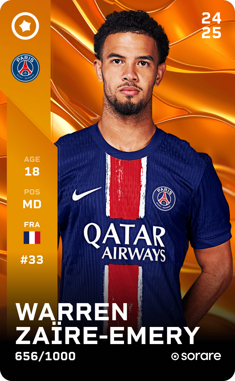 Warren Zaïre-Emery 2024-25 • Limited 656/1000