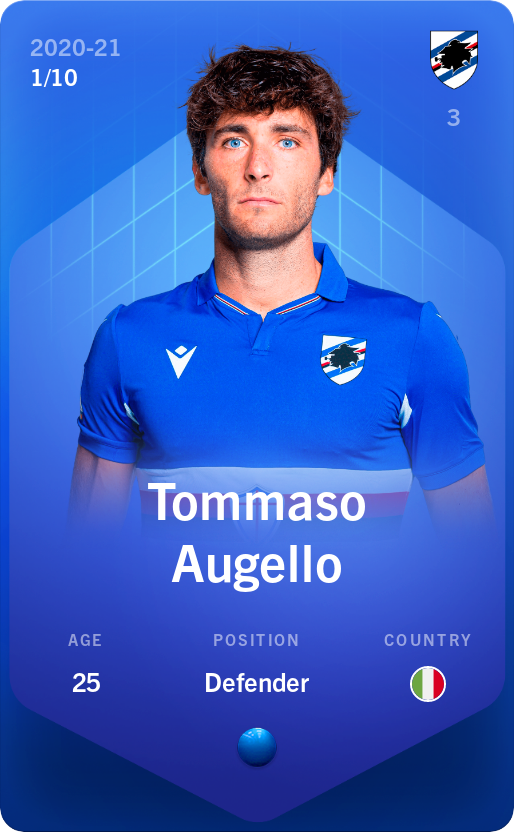 Sorare - Sorare Official - Tommaso Augello 2020-21 • Super Rare 1/10 - NFT # 83921366132247130887850366954818515224097616181858303731123388620860832481218