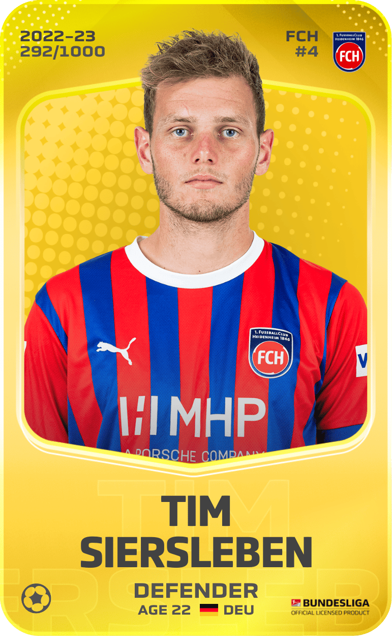 Tim Siersleben 2022-23 • Limited 292/1000