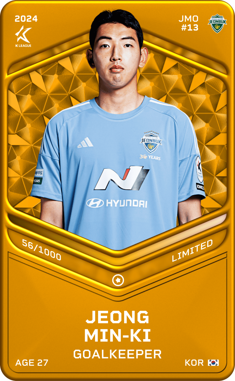 Jeong Min-Ki 2024-25 • Limited 56/1000