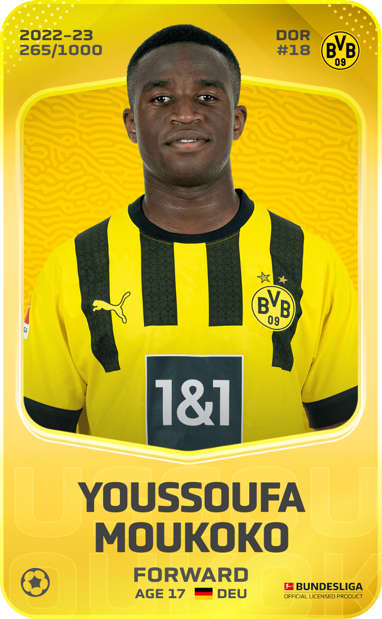 Youssoufa Moukoko 2022-23 • Limited 265/1000