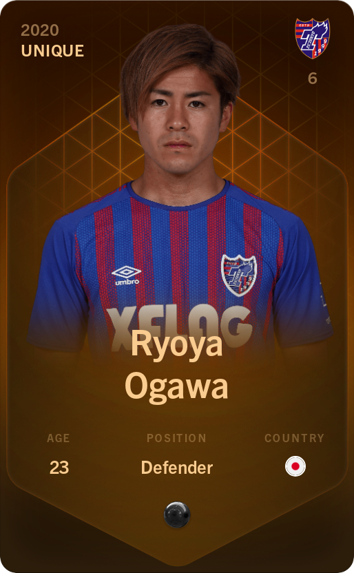 Sorare - Sorare Official - Ryoya Ogawa 2020-21 • Unique - NFT # 10676739682212172662267458414880083278865407922946041727250480577272074447933