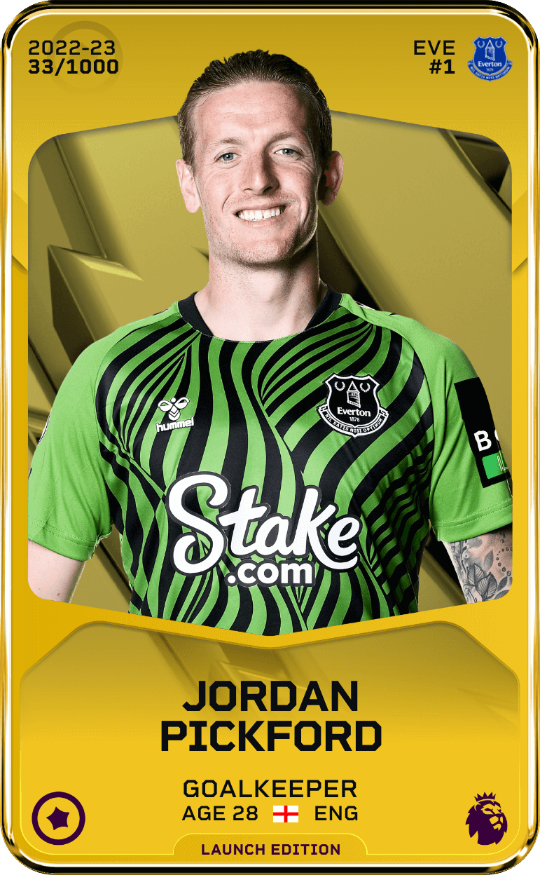 Jordan Pickford 2022-23 • Limited 33/1000