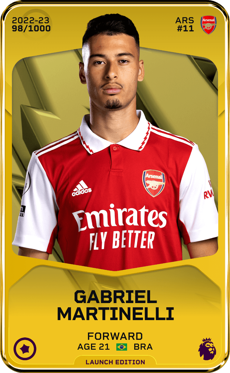 Gabriel Martinelli 2022-23 • Limited 98/1000