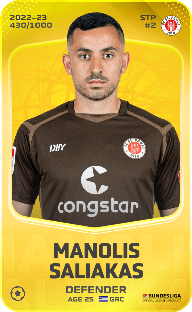 Manolis Saliakas 2022-23 • Limited 430/1000