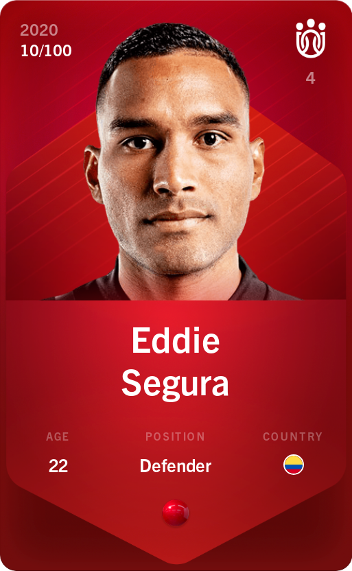 Sorare - Sorare Official - Eddie Segura 2020-21 • Rare 10/100 - NFT # 99001929037332906659123467465238088586039286237318772436801808793979299892042