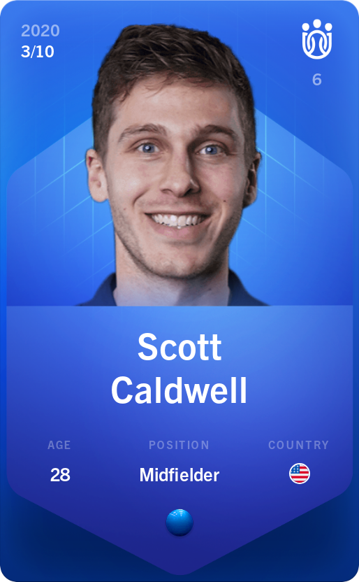 Sorare - Sorare Official - Scott Caldwell 2020-21 • Super Rare 3/10 - NFT # 9136409459481745463329835243707146972009328236943858908910030497557752266709