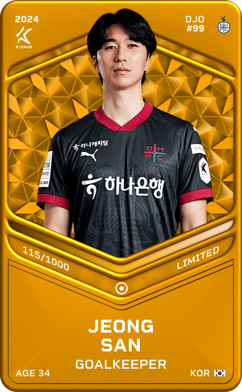 Jeong San 2024-25 • Limited 115/1000