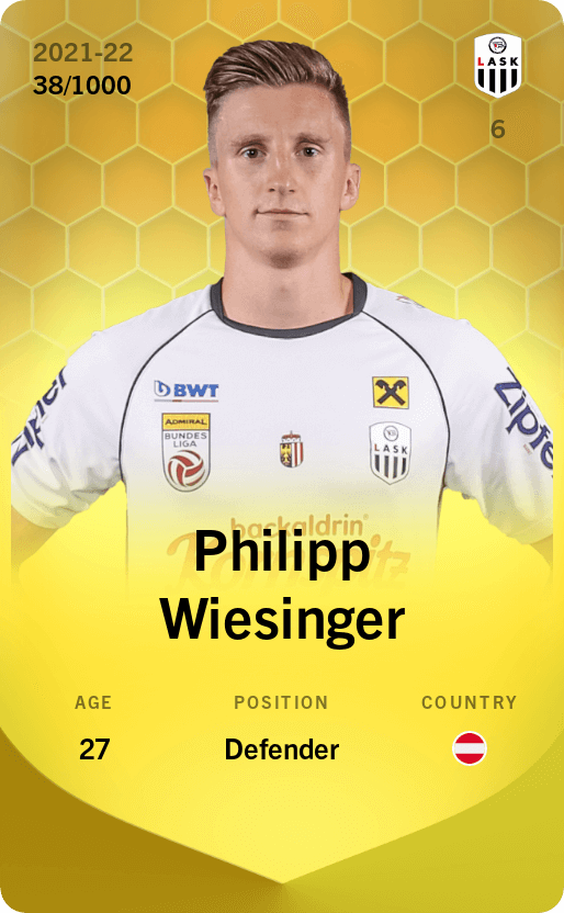 Philipp Wiesinger 2021-22 • Limited 38/1000