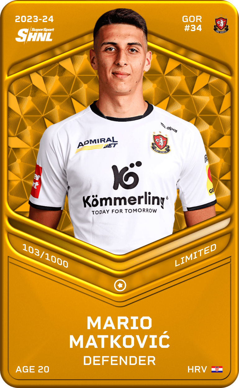 Mario Matković 2023-24 • Limited 103/1000