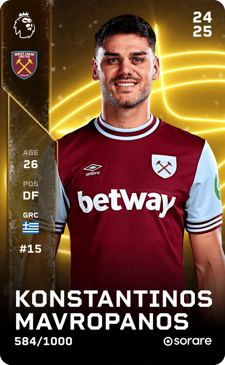 Konstantinos Mavropanos 2024-25 • Limited 584/1000