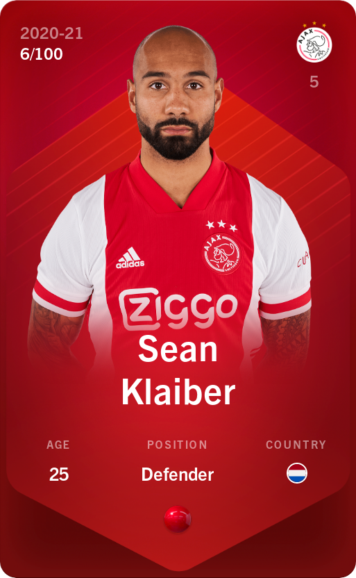 Sorare - Sorare Official - Sean Klaiber 2020-21 • Rare 6/100 - NFT # 12604284070963939128492431915390510810608900732750919288796715650187009283411