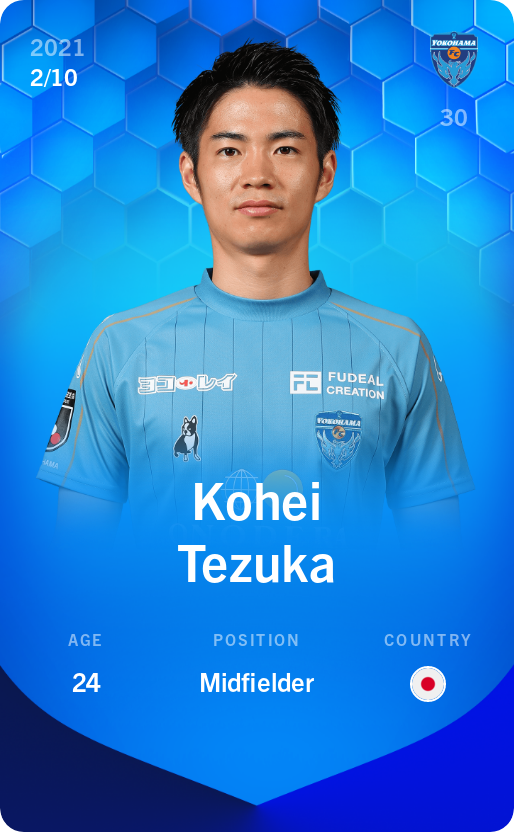 Sorare - Sorare Official - Kohei Tezuka 2021-22 • Super Rare 2/10 - NFT # 15216601461112693902381977743054556218889574201271659947437668555281844367014