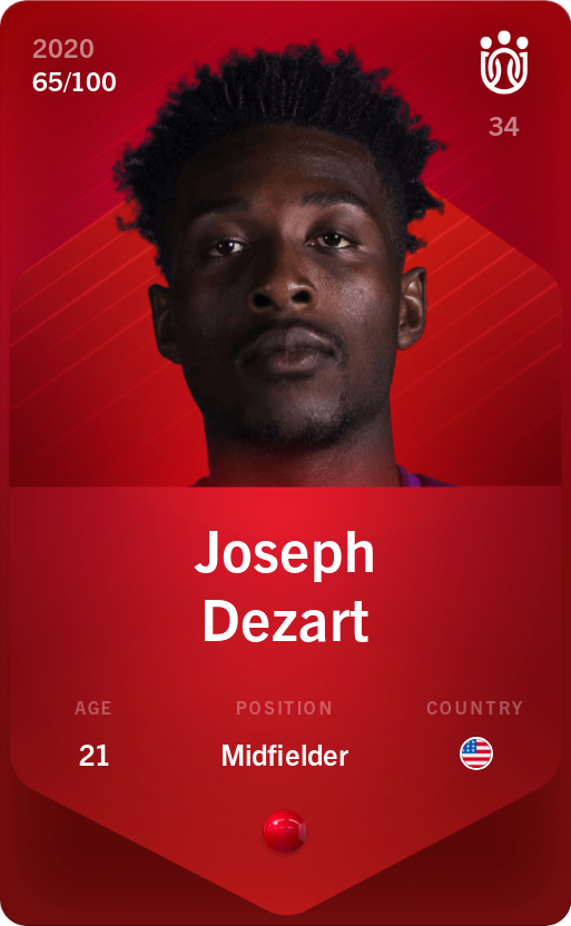 Sorare - Sorare Official - Joseph Dezart 2020-21 • Rare 65/100 - NFT # 33610559975433066002991771704913229563193551345266587597238606514228541524892