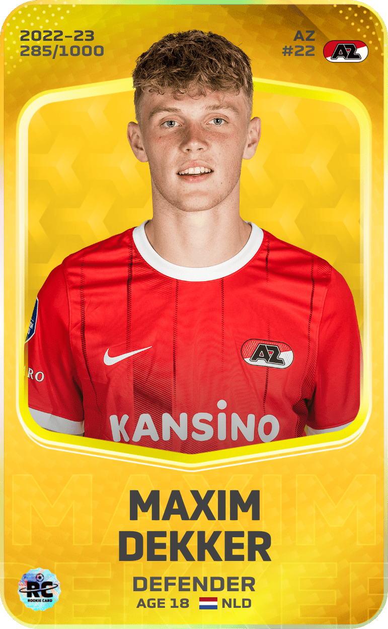 Maxim Dekker 2022-23 • Limited 285/1000