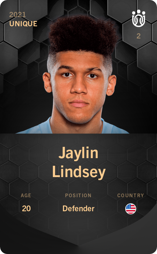 Sorare - Sorare Official - Jaylin Lindsey 2021-22 • Unique - NFT # 91003431088078840726102248189322707124086992309568918365800454858016457863475