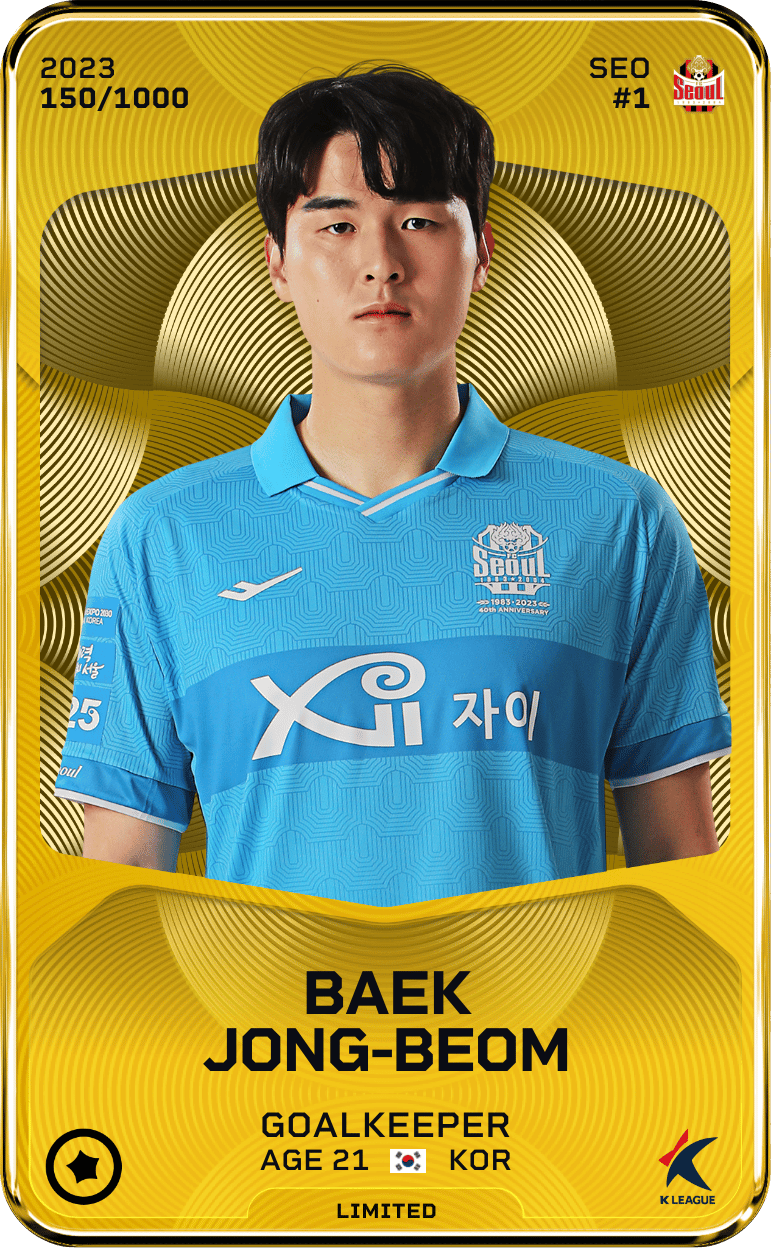Baek Jong-Beom 2023-24 • Limited 150/1000